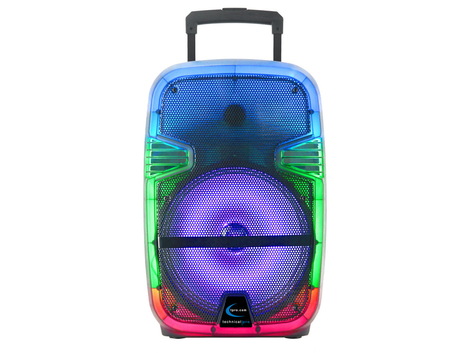 Translucent LED 12" Rechargeable Bluetooth Party Speaker