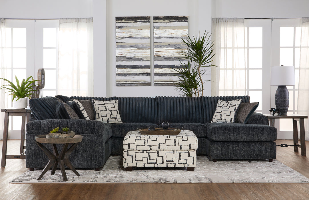 Galactic Set 4 Pc - U Shape Sectional with Ottoman