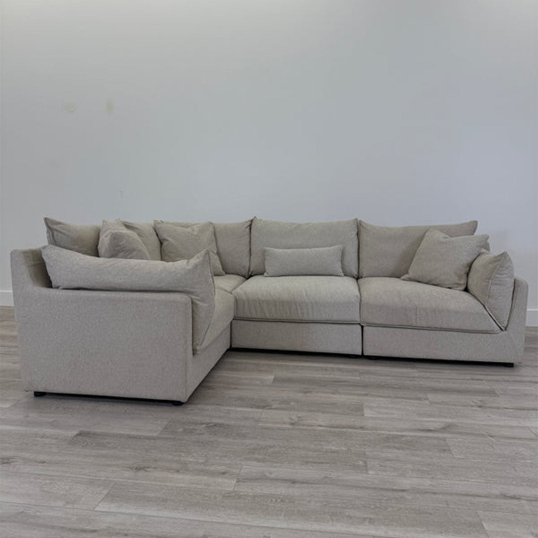 Cloud L-Shaped Sofa Sectional- Beige colour