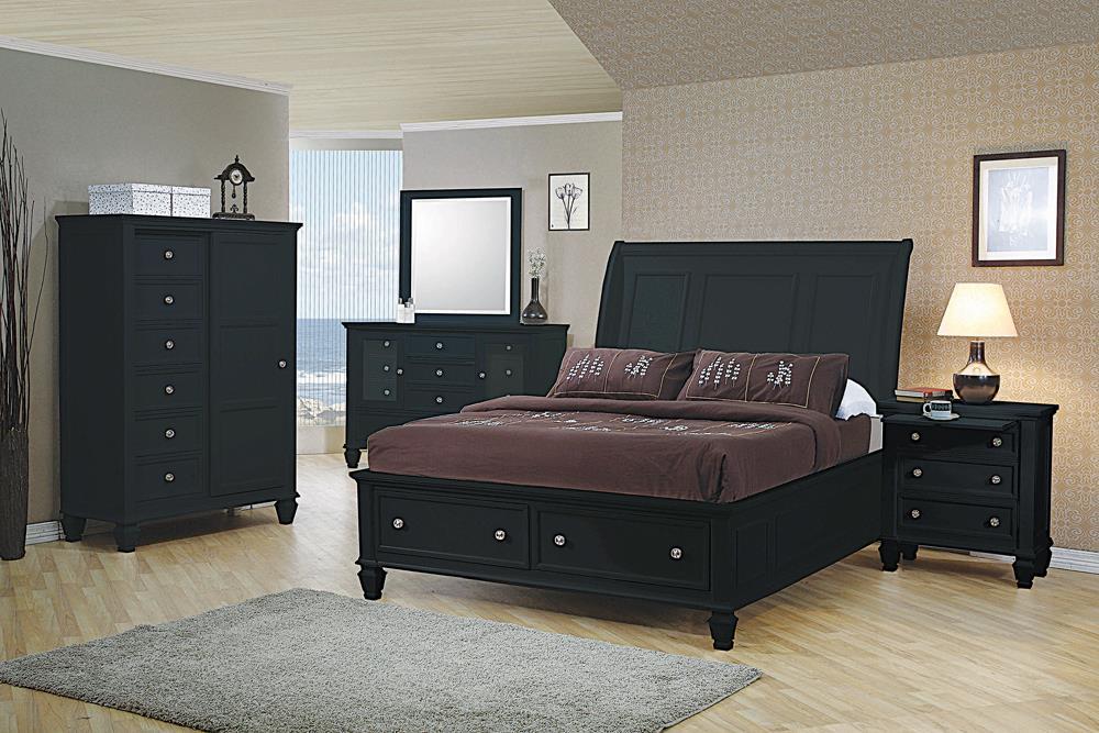 Sandy Beach Storage Sleigh Bed