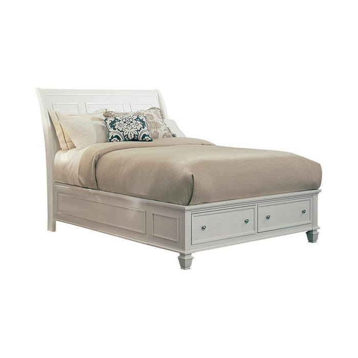 Sandy Beach Storage Sleigh Bed