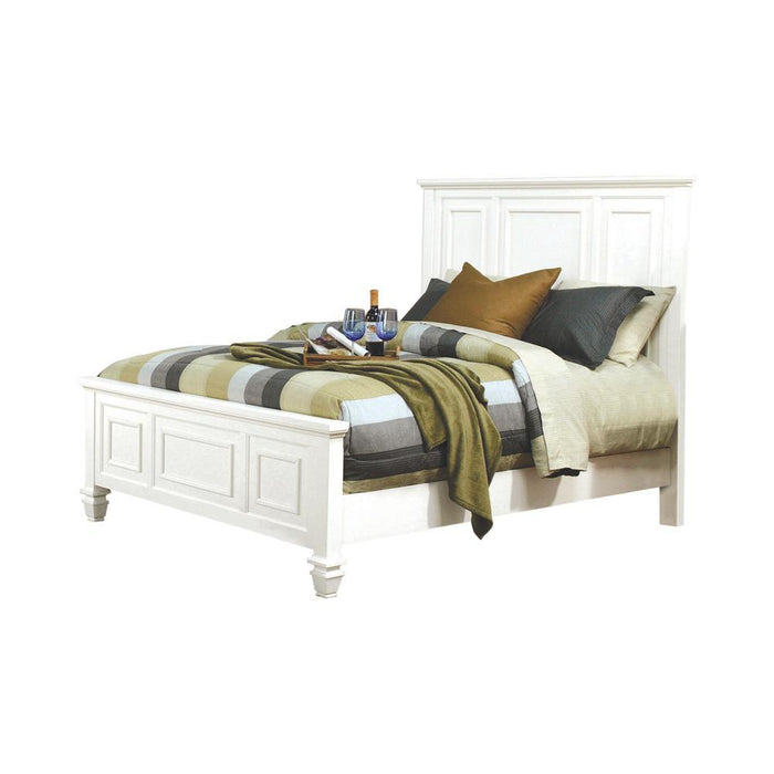 Sandy Beach Panel Bed with High Headboard