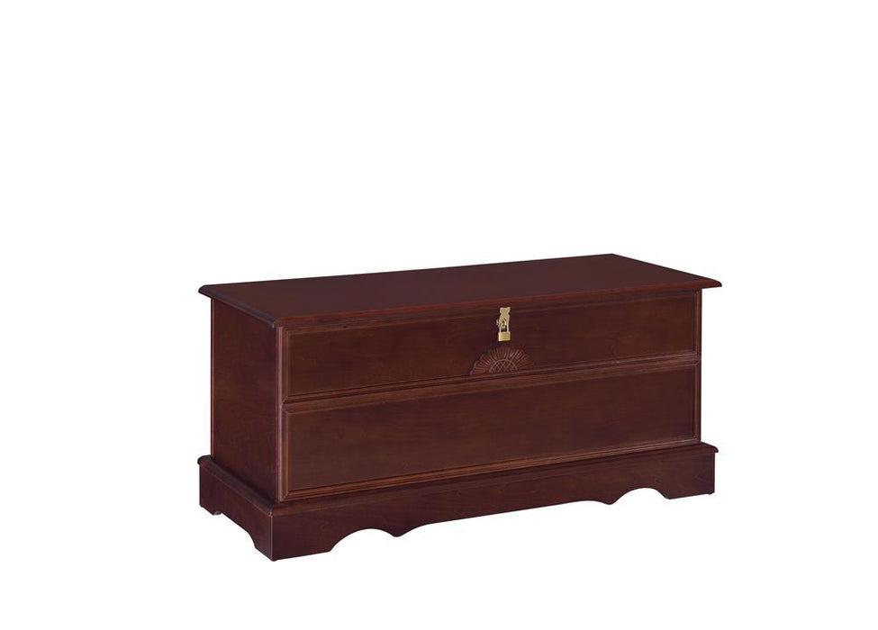 Paula Rectangular Cedar Chest Warm Brown