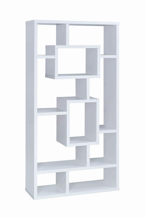 Howie 10-shelf Bookcase White