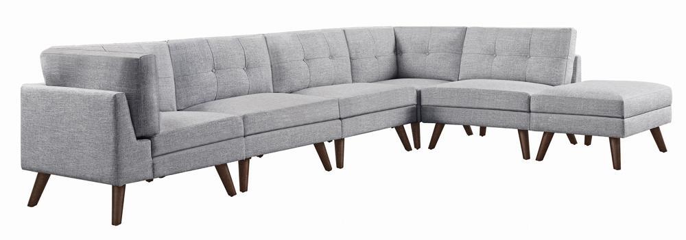 Churchill Modern Grey Corner - Elegant Corner Seat