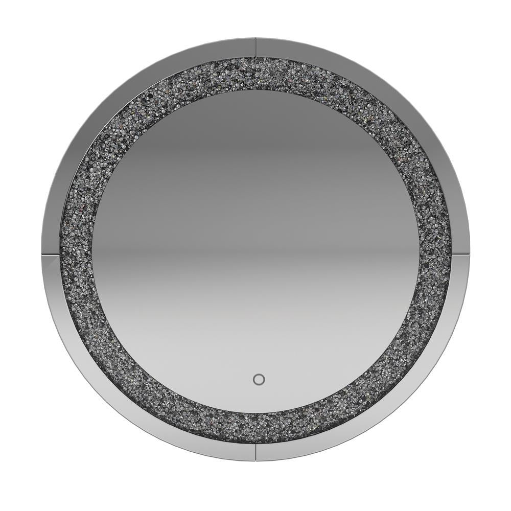 Landar Round Wall Mirror Silver - Dream Decor