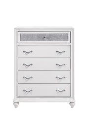 Barzini 5-Drawer Chest White