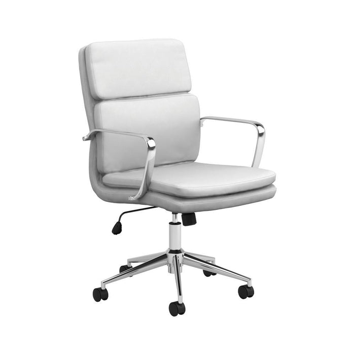 Ximena Standard Back Upholstered Office Chair White