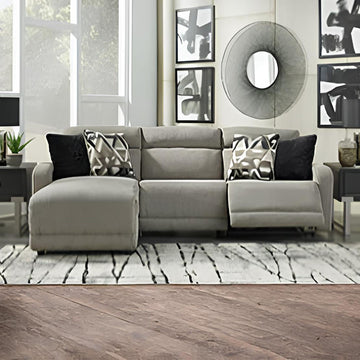 Colleyville Power Reclining L Shaped Sectional with Chaise 1