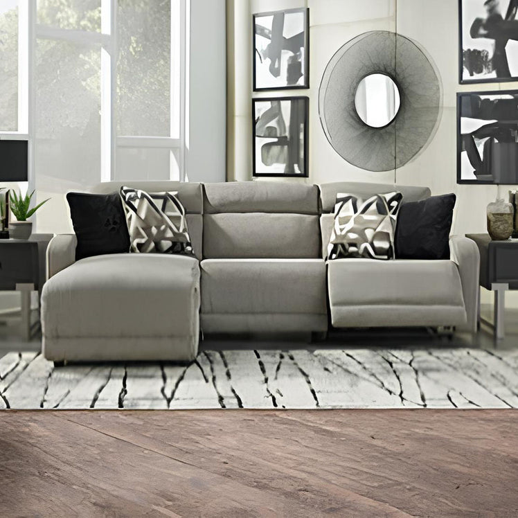 Colleyville Power Reclining L Shaped Sectional with Chaise 1