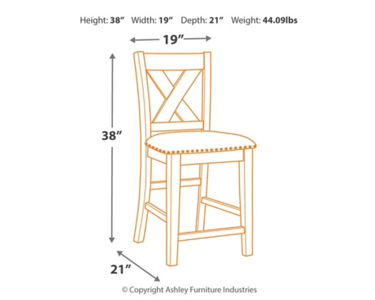 Caitbrook Upholstered Bar Stool - Dream Decor