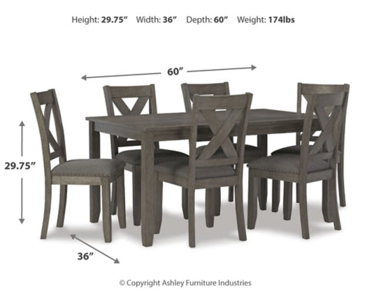 Caitbrook 7 Piece Dining Set