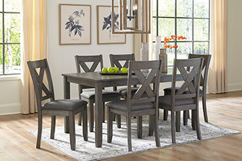 Caitbrook Dining Table and Chairs (Set of 7)