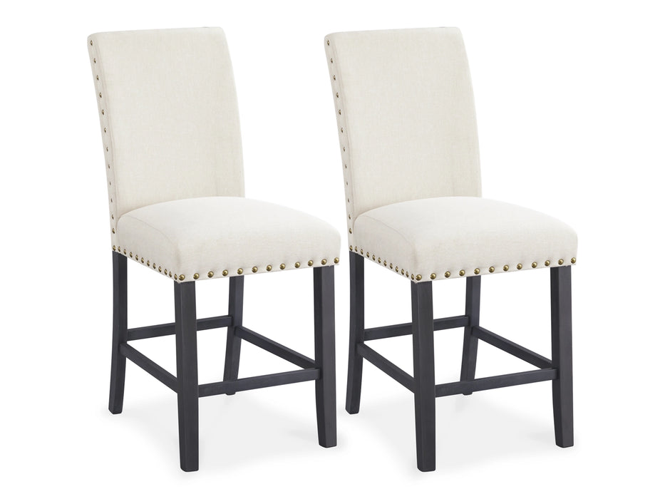 Kreabindale Counter Height Upholstered Bar Stool (Set of 2)