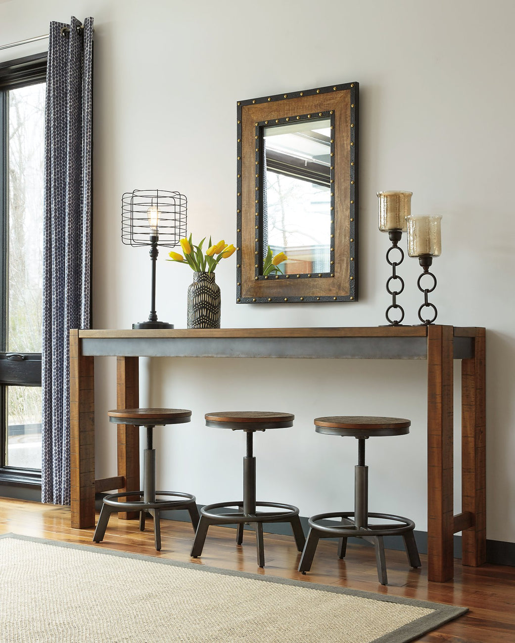 Mesa de comedor de altura de mostrador Torjin
