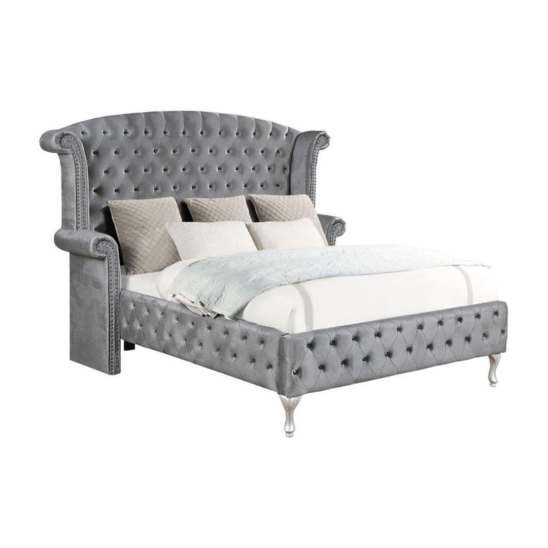 Deanna Upholstered Tufted Bed - Dream Decor