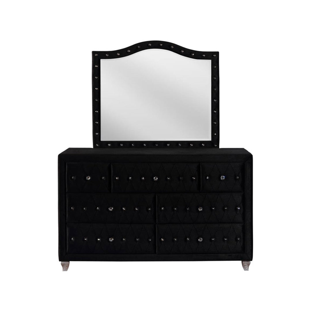 Deanna Button Tufted Mirror