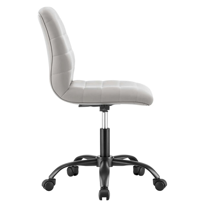 Prim Armless Vegan Leather Office Chair