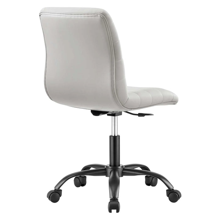 Prim Armless Vegan Leather Office Chair