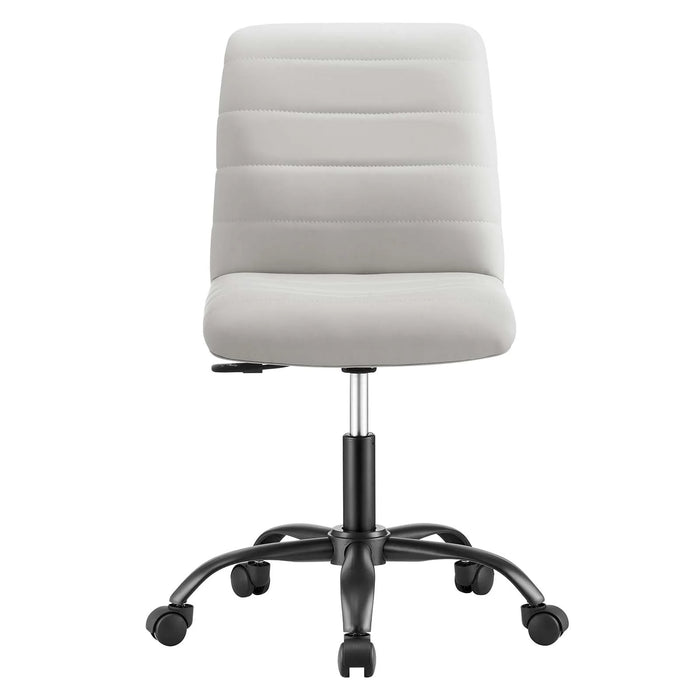 Prim Armless Vegan Leather Office Chair