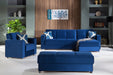 Elegant Sectional in Velvety Royal Blue