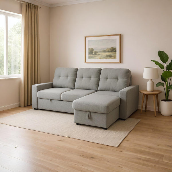 Fiorenzo Sleeper Sectional with Chaise - Dream Decor