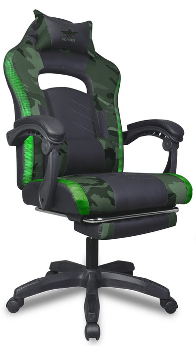 Game Chair with Camo pattern and LED Lights