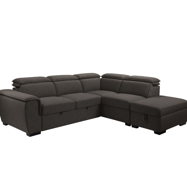 Gerardo Sectional w/ Storage Ottoman