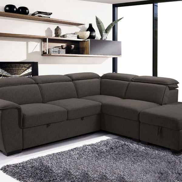 Gerardo Sectional w/ Storage Ottoman