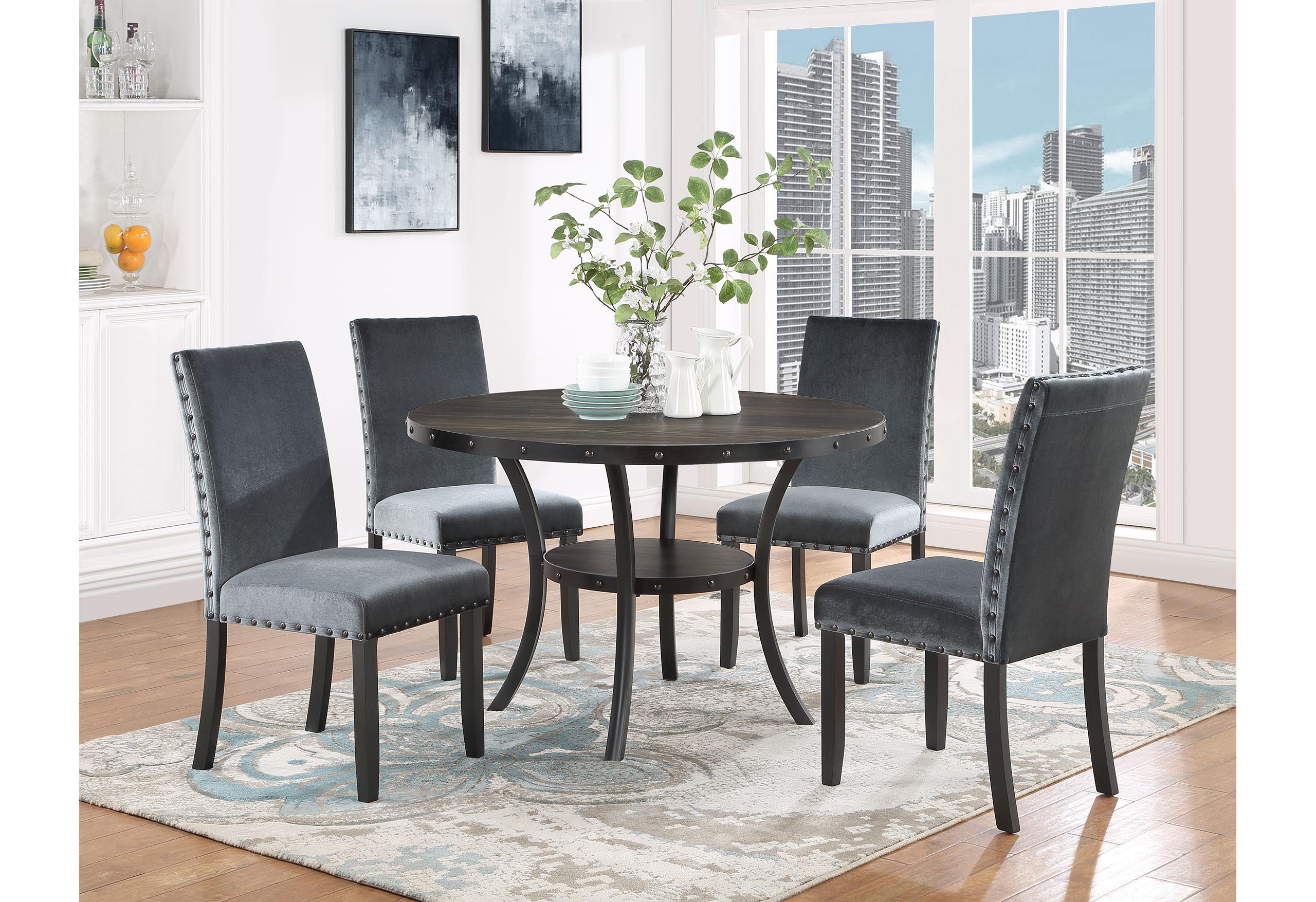 Grey - Complete Dining Set - Dream Decor