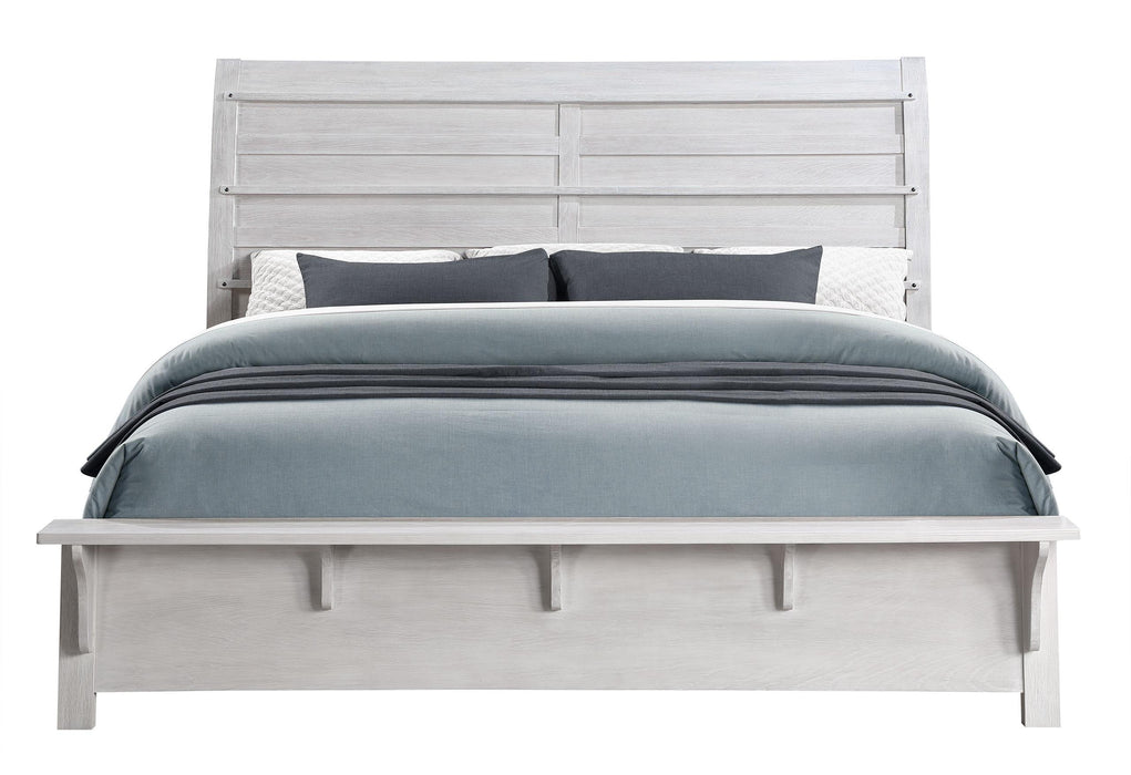 LEVI WHITE OAK KING BED image