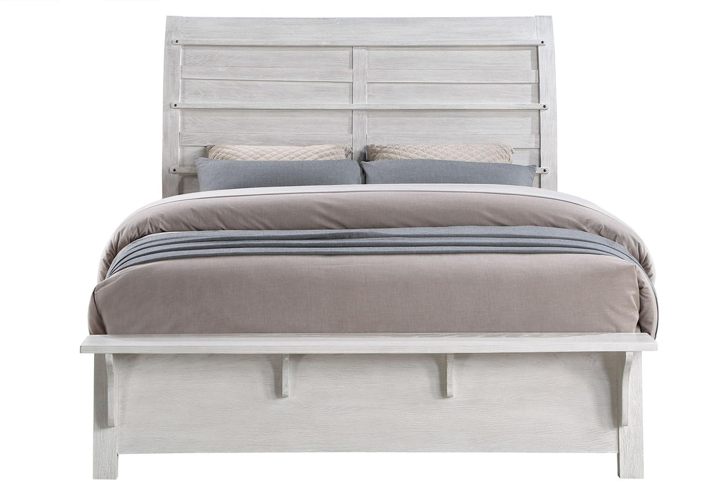 LEVI WHITE OAK QUEEN BED image