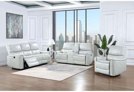 U1790 LIGHT GREY POWER RECLINING SOFA / POWER CONSOLE RECLINING LOVESEAT / POWER RECLINER image