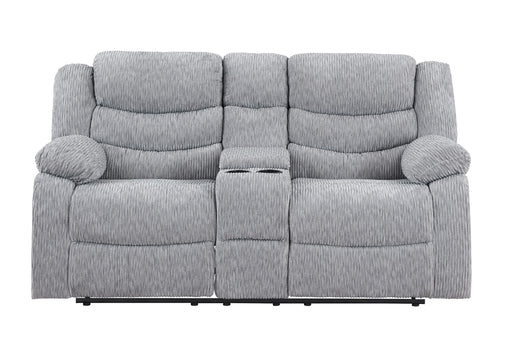 U5929 GREY POWER CONSOLE RECLINING LOVESEAT image