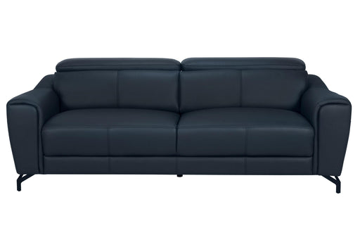 U6008 NAVY BLUE LEATHER SOFA image