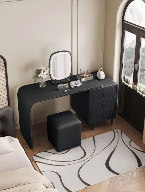 Vanity Desk with Stool and LED Mirror - Dream Decor