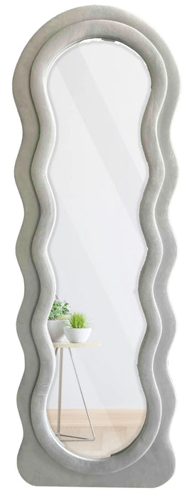 Standing Mirror with Velvet Frame