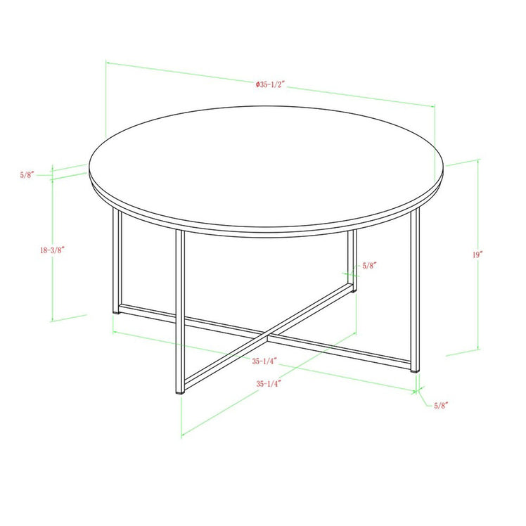 Juego de mesa de centro de 3 piezas Hanna
