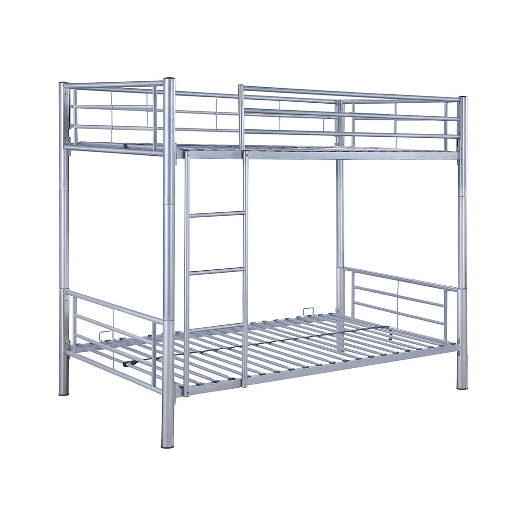 Hayward Twin Over Twin Bunk Bed Silver - Dream Decor