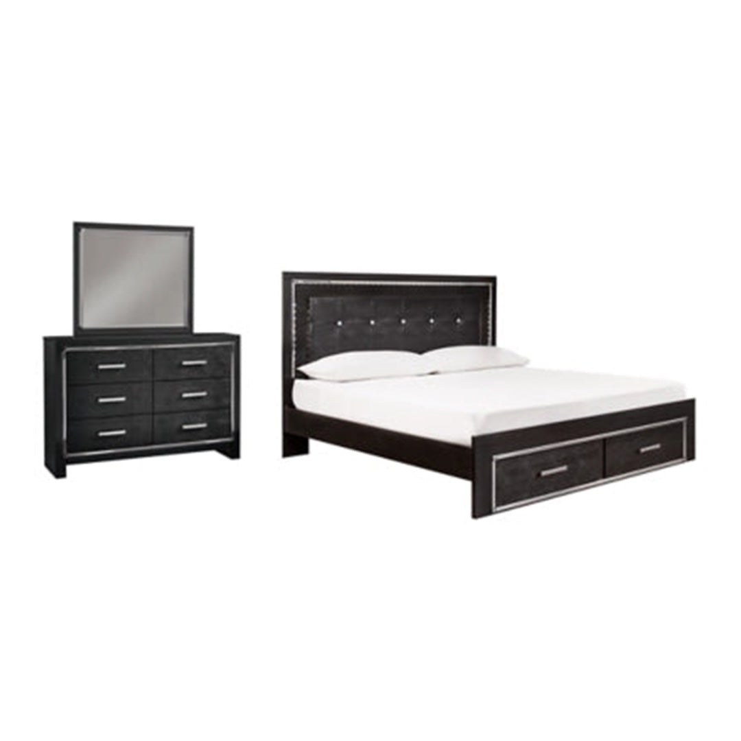 Kaydell Glam Upholstered Bedroom Set