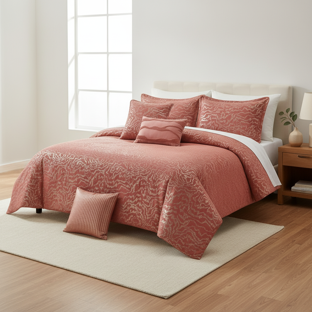 Busan Botanical Line Art 5-Piece Comforter Set