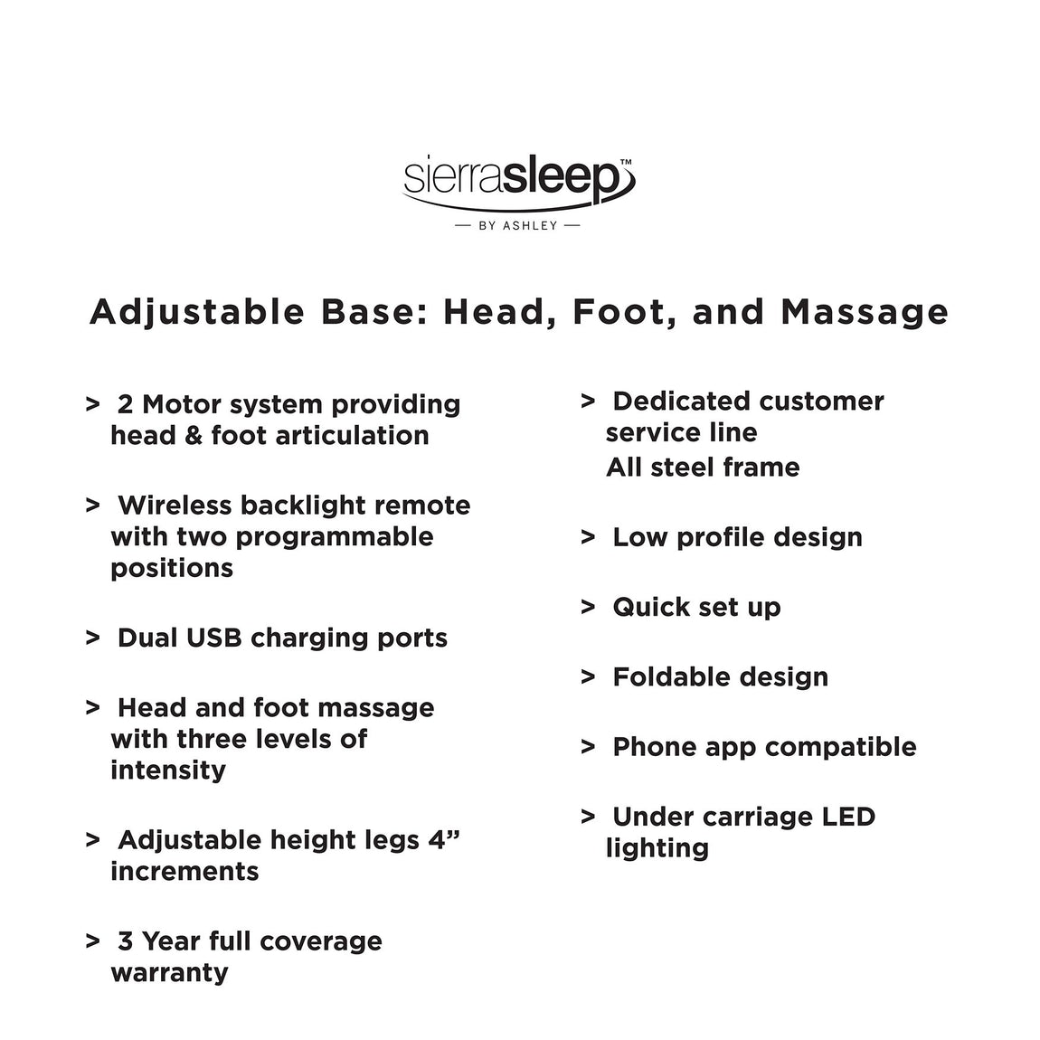 Head-Foot Model Better Adjustable Base - Dream Decor