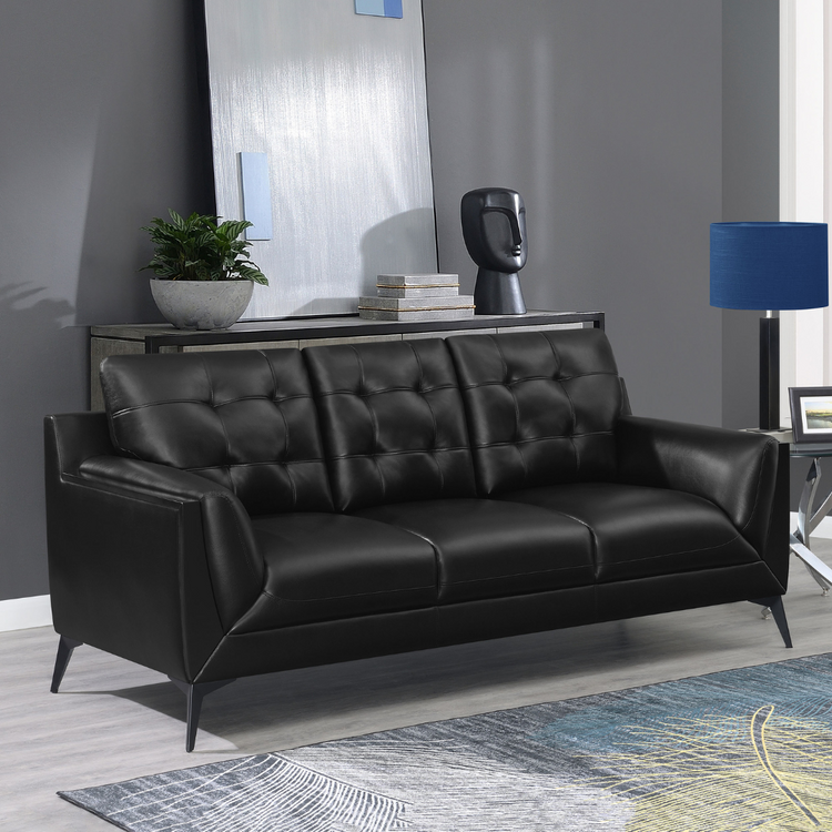 Moira Upholstered Wedge Arm Tufted Sofa 1