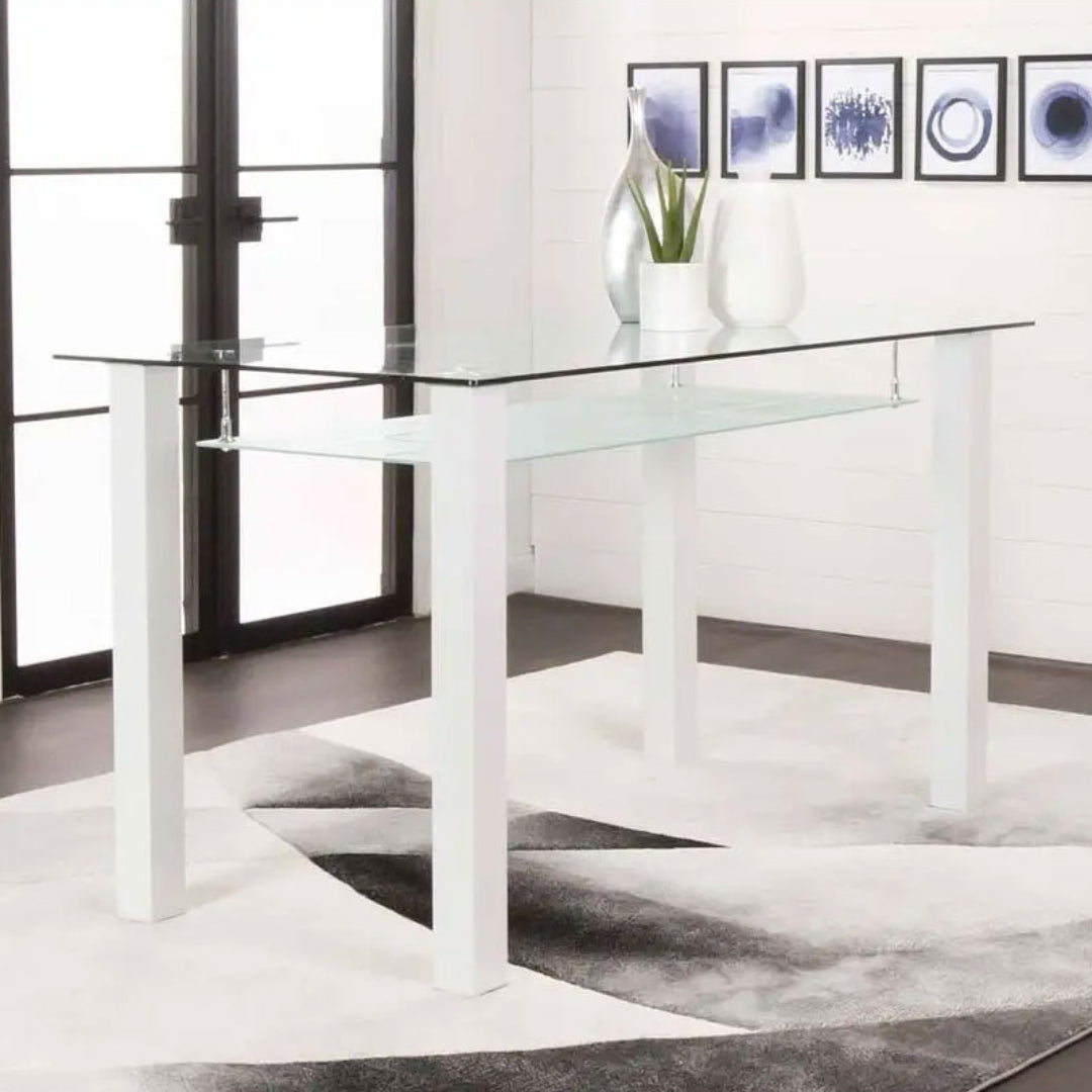 Napa Rectangular Glass Table - Dream Decor
