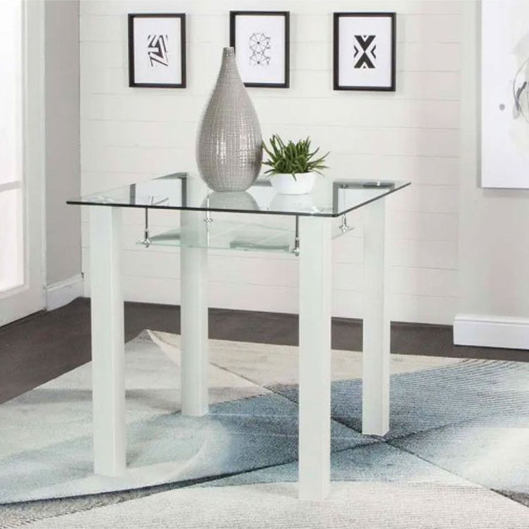Napa White Square Dining Table - Dream Decor