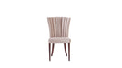 Plaza Luxury Dining Chair Set: Sleek, modern design in cream, enhancing any dining space with style and comfort