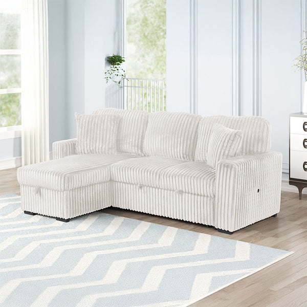 Plush L-Shaped Sectional