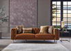 Montego Sofa with Retro Design and Gold Accents