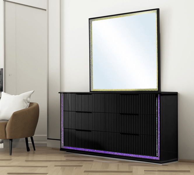 Pallas LED Mirror - Modern Accent with LED Lights - Dream Decor