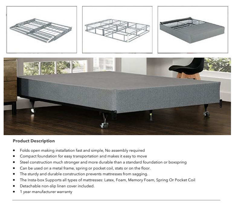 Insta-Box Mattress Foundation